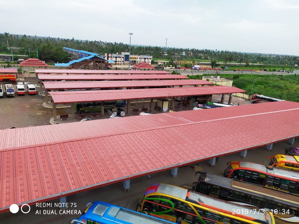 Malatipatpur bus stand in Puri